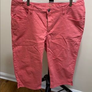 Salmon colored woman’s pants